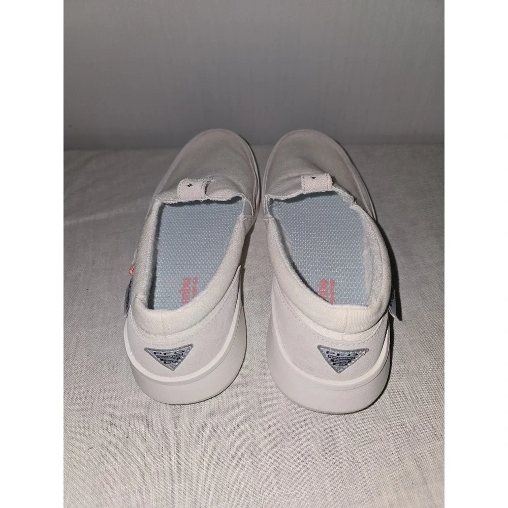 Columbia Women's White PFG Slip On Boat-Water Shoes Fishing  11 New Without Box
